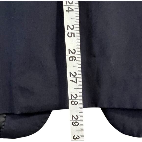 Theory Sport Coat Suit Jacket Mens 42 R Dark Blue Wool Linen Blazer Quiet Luxury - Picture 7 of 12